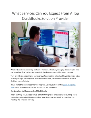 Quick books free trial