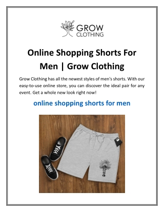 Online Shopping Shorts For Men