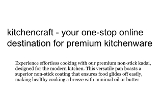 kitchenware business