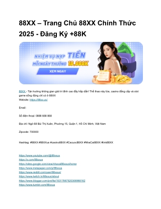 88XX – Trang Chủ 88XX Chính Thức 2025 - Đăng Ký  88K[1]