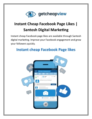 Instant Cheap Facebook Page Likes