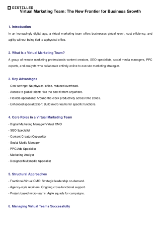 Virtual Marketing Team: The New Frontier for Business Growth