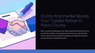 Port Richey and Zephyrhills Bail Bonds Made Easy