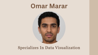 Omar Marar - Specializes In Data Visualization
