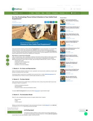 are you overlooking these critical vitamins in your cattle feed supplement