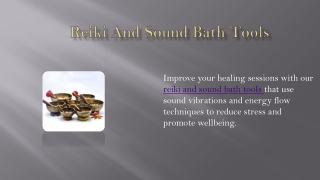 Reiki and Sound Bath tools pdf