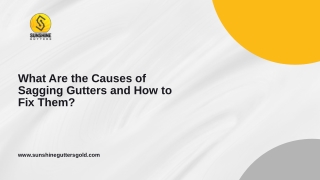 What Are the Causes of Sagging Gutters and How to Fix Them?