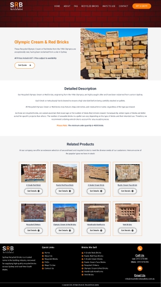 Olympic Cream & Red Bricks