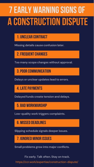 7 Early Warning Signs of a Construction Dispute