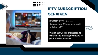 IPTV Subscription Services