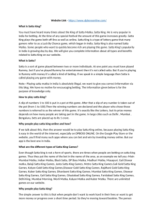 Dpbossonline.com - Join the Platform Now