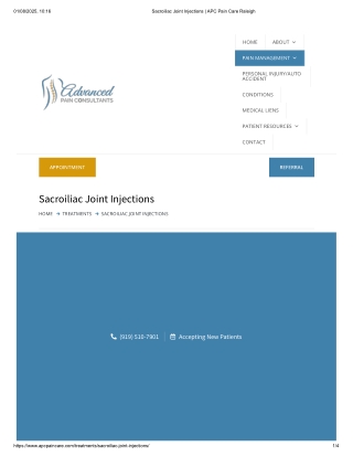 Joint Injections Raleigh Pain Relief