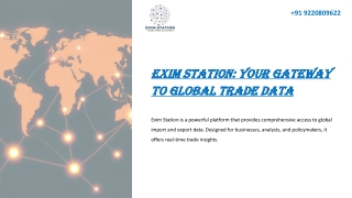 Exim Station: Your Gateway to Global Trade Data