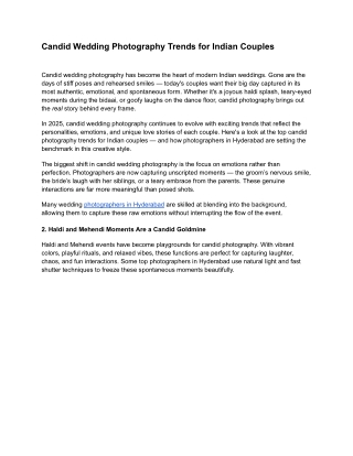 Wedding Photography In Hyderabad | What A Story