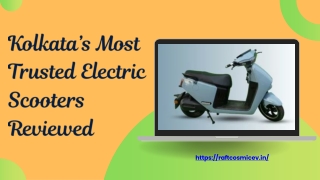 Your Guide to the Best E-Scooter for Kolkata Roads