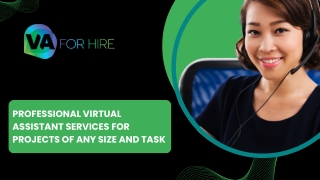 Professional Virtual Assistant Services for Projects of Any Size and Task