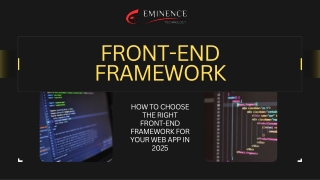 How to Choose the Right Front-End Framework for Your Web App in 2025