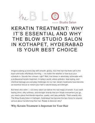 Keratintreatment