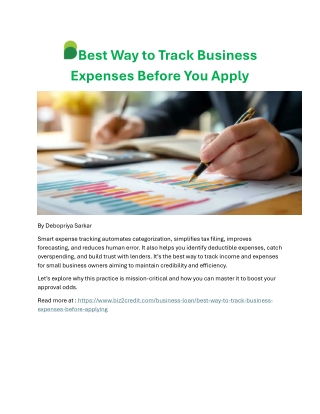 Best Way to Track Business Expenses : A Must for Loan Approval
