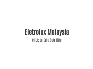 Eletrolux Malaysia