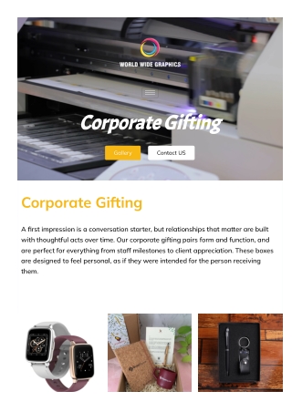 Corporate Gifting Luxury Solutions & Boxes | By WorldWideGraphics