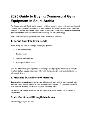 2025 Guide to Buying Commercial Gym Equipment in Saudi Arabia (1)