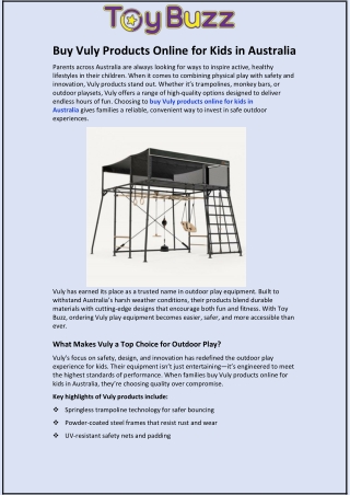 Buy Vuly Products Online for Kids in Australia