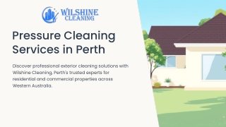 Pressure Cleaning Services in Perth Are Worth the Investment