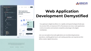 Web Application Development Demystified: Your Gateway to Digital Excellence