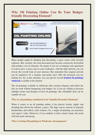 oil paintings online