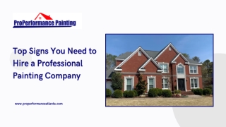 Top Signs You Need to Hire a Professional Painting Company