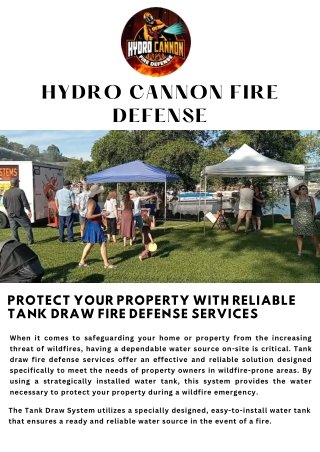 Enhancing Fire Protection with the Hydrocannon Fire Defense System