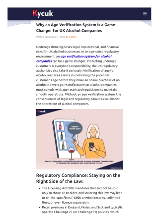 Why an Age Verification System Is a Game-Changer for UK Alcohol Companies