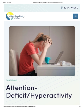 Attention-Deficit Hyperactivity Disorder Care & Assessments