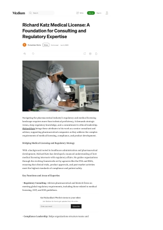 Richard Katz Board Certification