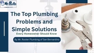 The Top Plumbing Problems and Simple Solutions Every Homeowner Should Know