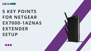 Netgear EX7000-1AZNAS Extender Setup Guide: Boost Your WiFi