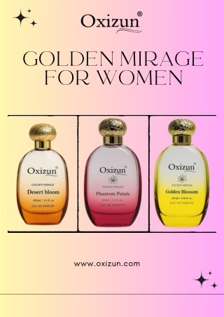 Golden Mirage for Women – Luxury Perfume by OXIZUN