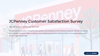 JCPenney Customer Satisfaction Survey Guide – How to Get 15% Off at wwwjcpenneyc