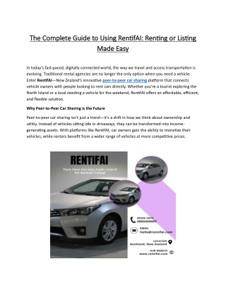 The Complete Guide to Using RentifAI