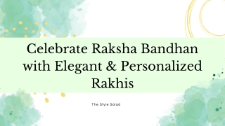 Personalized Rakhi Picks to Make Raksha Bandhan Truly Special