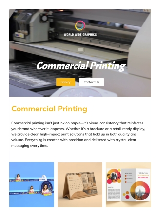 End-to-End Commercial Printing Services | By WorldWideGraphics