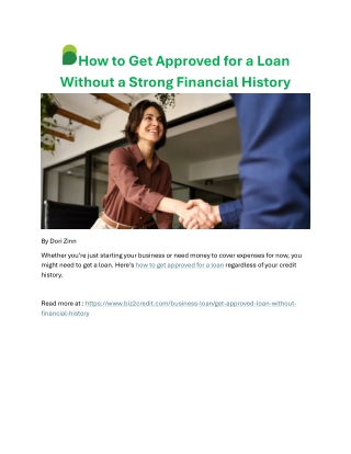 How to get approved for a loan
