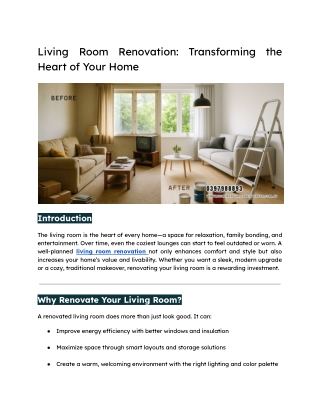 Living Room Renovation_ Transforming the Heart of Your Home