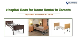 Hospital Beds for Home Rental in Toronto