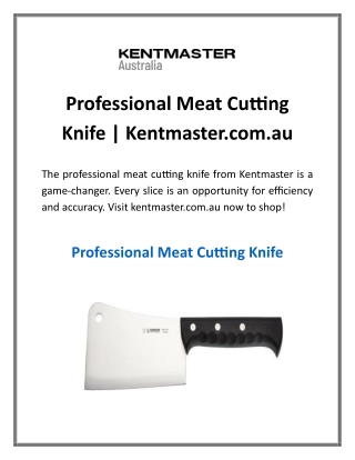 Professional Meat Cutting Knife