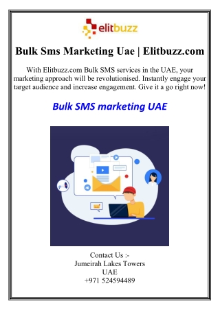 Bulk Sms Marketing Uae | Elitbuzz.com