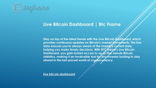 Live Bitcoin Dashboard  Btc Frame