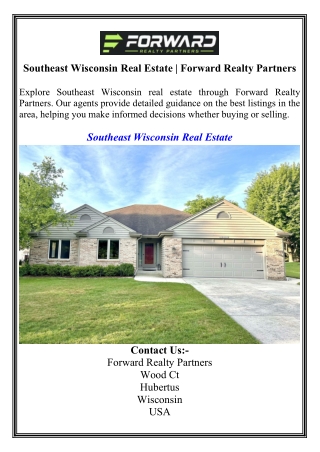 Southeast Wisconsin Real Estate  Forward Realty Partners