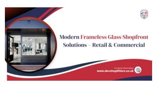 Modern Frameless Glass Shopfront Solutions – Retail & Commercial